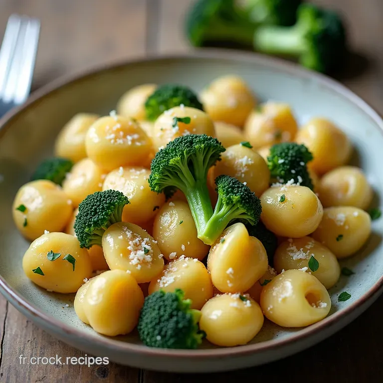 Gnocchis Doux au Brocoli et Parmesan Le Secret des Nonnas Vertes