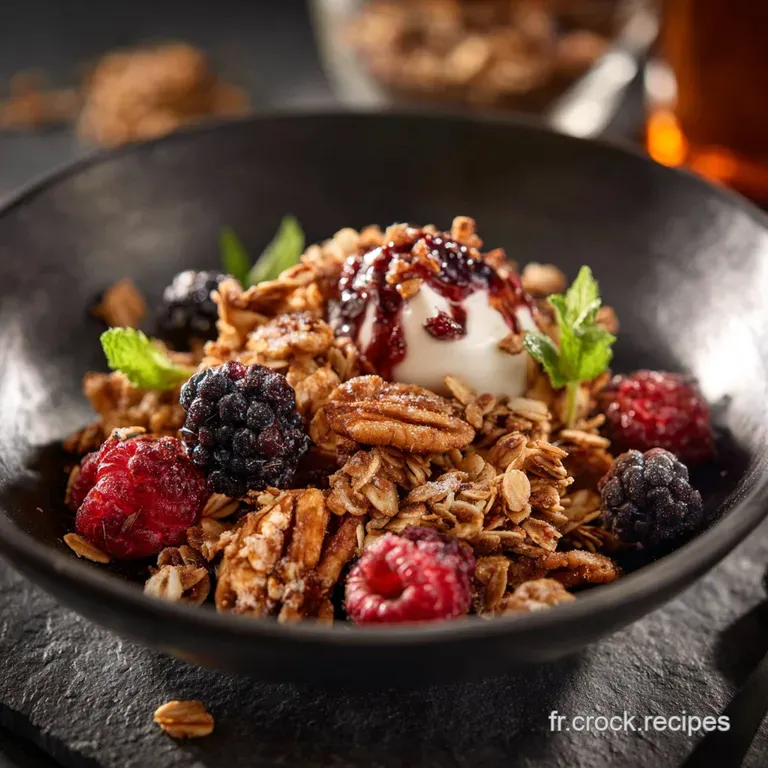 Granola Maison Croustillant Le Secret Des Agglom&eacute;rats &Agrave; L&eacute;rable presentation