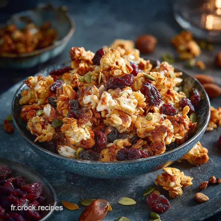 Granola maison croustillant Le secret des agglom&eacute;rats &agrave; l&eacute;rable