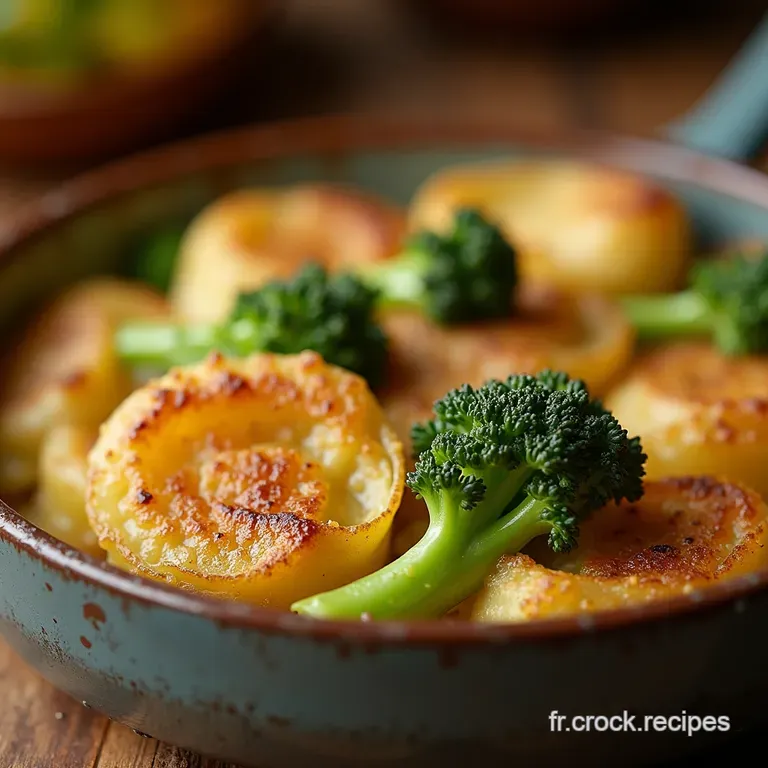 Gratin Des Familles Coquillettes Cr&eacute;meuses Brocolis Tendres Et Cro&ucirc;te Dor&eacute;e Au Parmesan presentation