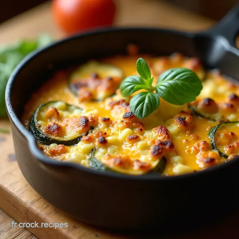 Gratin Courgettes Au Ch&egrave;vre Un Rayon De Soleil Dans Votre Assiette presentation