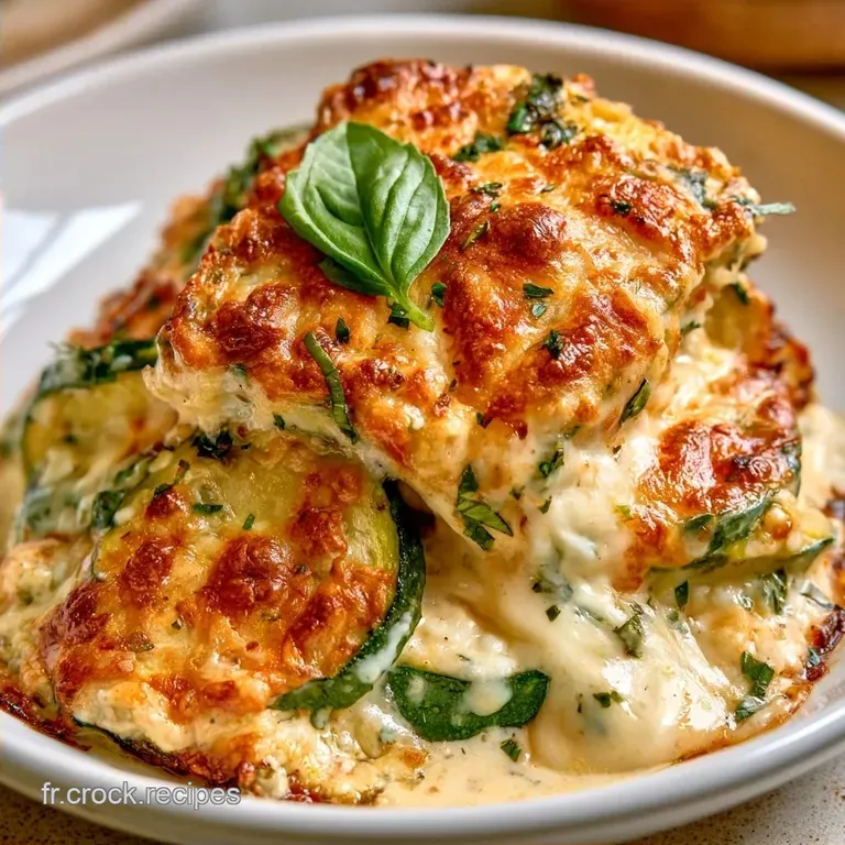 Gratin Courgettes Ch&egrave;vre au Basilic Frais