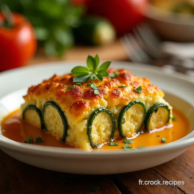 Gratin De Courgettes &Agrave; Litalienne presentation