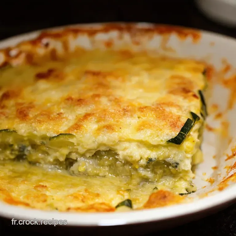 Gratin De Courgettes Aux Ravioles Du Dauphin&eacute; presentation