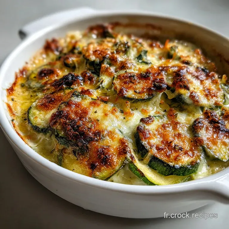 Gratin de Courgettes au Four R&eacute;confortant