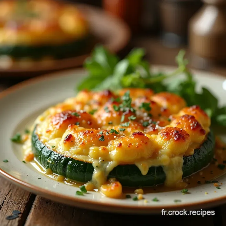 Gratin De Courgettes Fondant Au Sel De Mer presentation