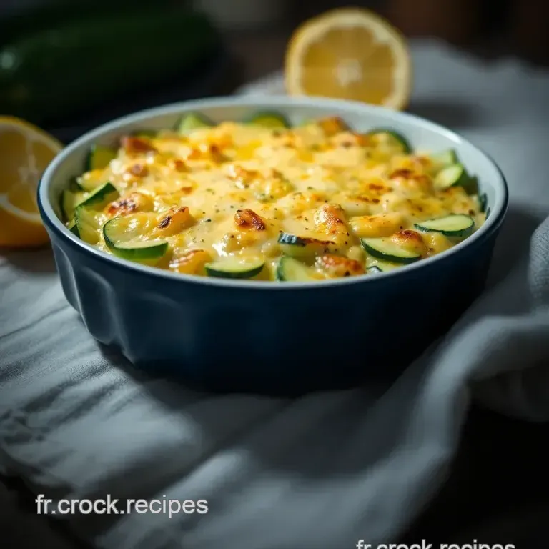 Gratin De Courgettes: Light Luscious & Lemony presentation
