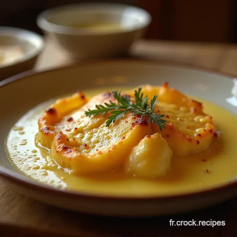 Le Gratin De Poireaux Au Comt&eacute; Sauce B&eacute;chamel Cr&eacute;m&eacute;e Un Classique R&eacute;confortant presentation