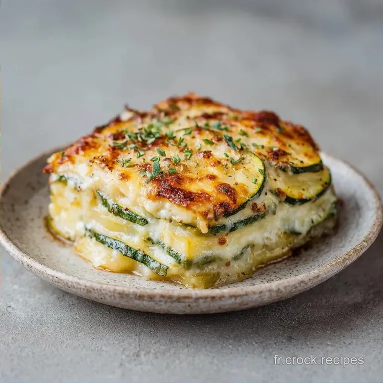 Gratin de Pomme De Terre et Courgettes: Fondant
