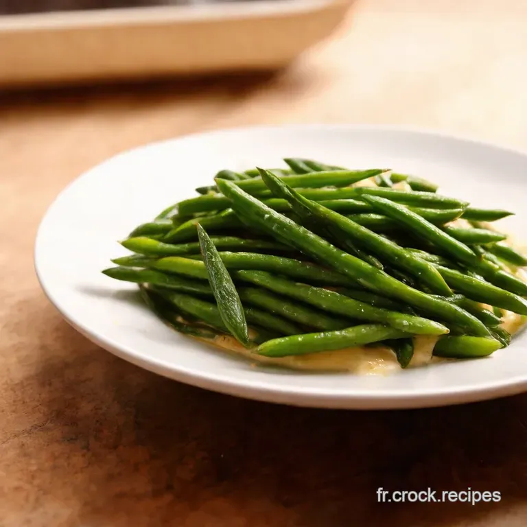 Haricots Verts Au Beurre Et Aux Amandes presentation