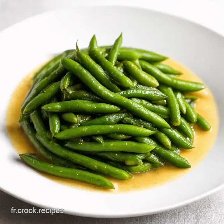 Haricots Verts Saut&eacute;s au Beurre et &agrave; lAil La Croquante Simplicit&eacute;