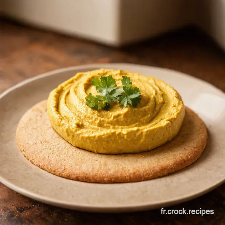 Houmous Maison Velout&eacute; La Cr&egrave;me De La Cr&egrave;me Du Houmous presentation