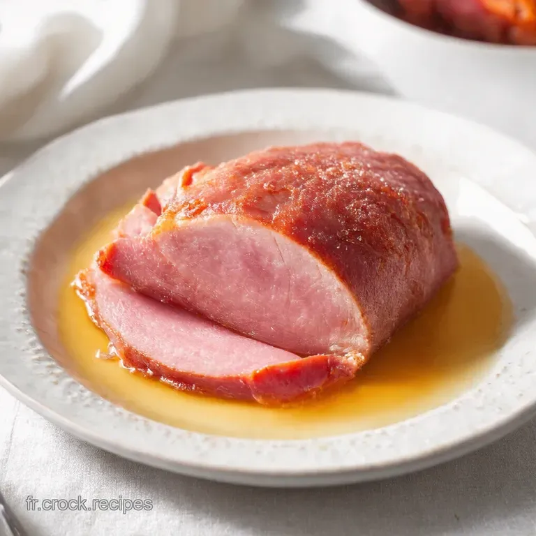 Jambon de No&euml;l R&ocirc;ti Glac&eacute; au Miel et &Eacute;pices Festive