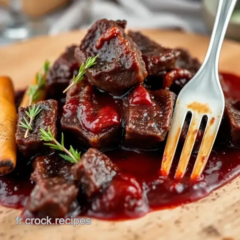 Joues De Boeuf Brais&eacute;es Au Vin Rouge: Un Classique R&eacute;invent&eacute; presentation