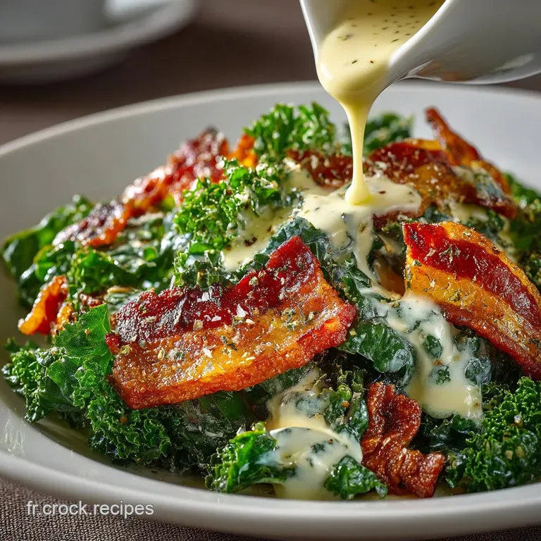 Le Kale Croquant Sauce C&eacute;sar Maison Laudace Verte Qui Fait Chic presentation