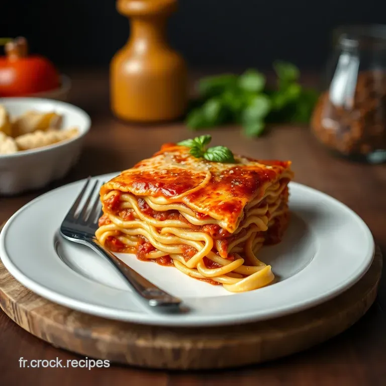 La Lasagne Bolognaise Parfaite: Un Classique R&eacute;confortant presentation