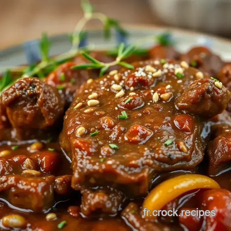 Langue de Boeuf Brais&eacute;e &agrave; la Bourguignonne