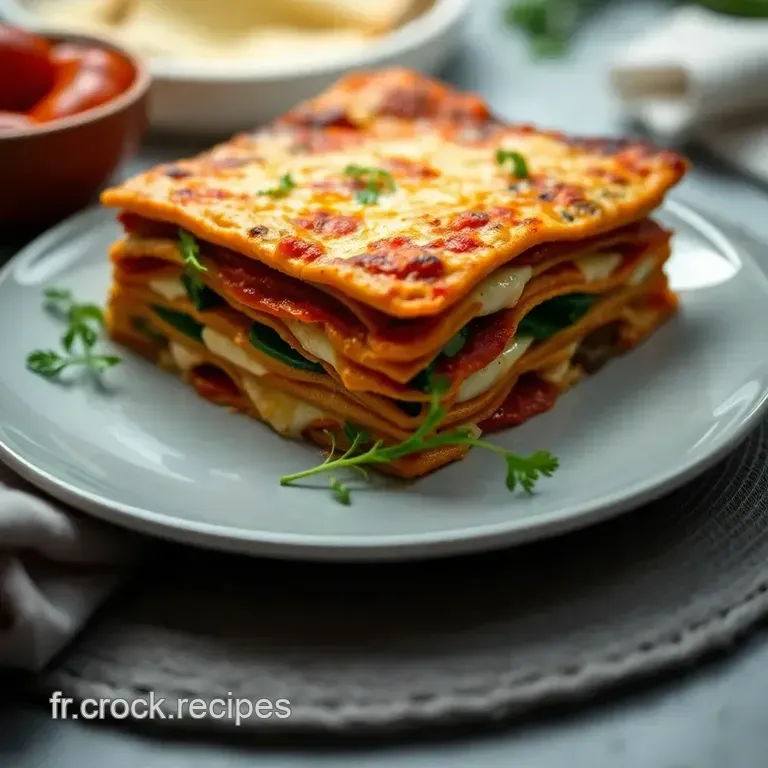 Lasagne Aux L&eacute;gumes Gourmande presentation