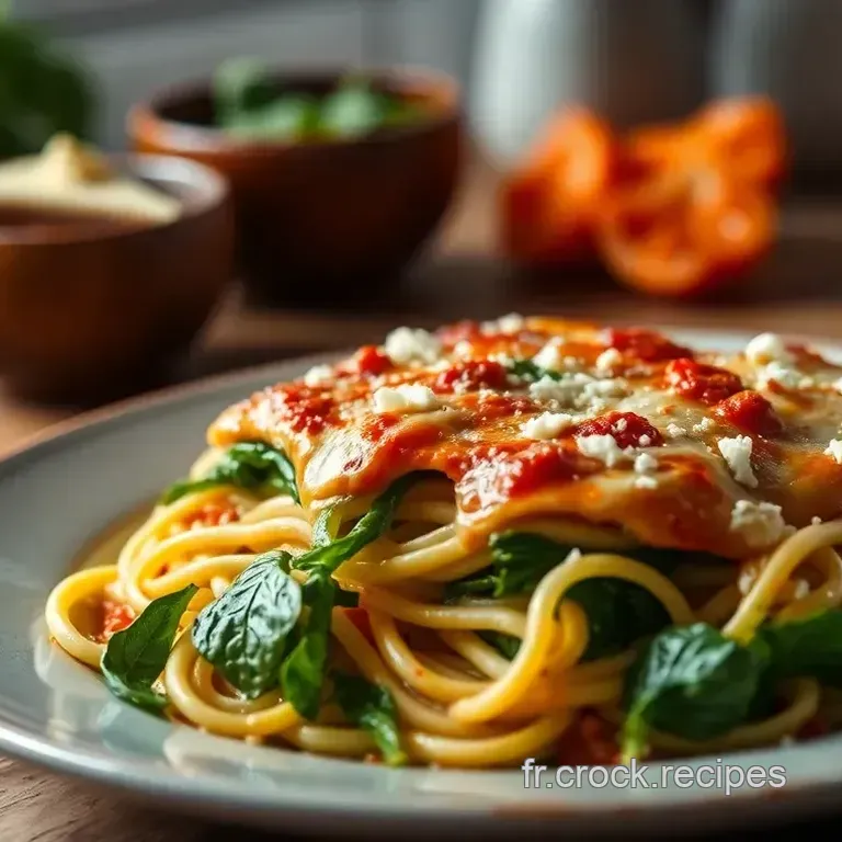Lasagne Cr&eacute;meuse aux &Eacute;pinards et Ch&egrave;vre
