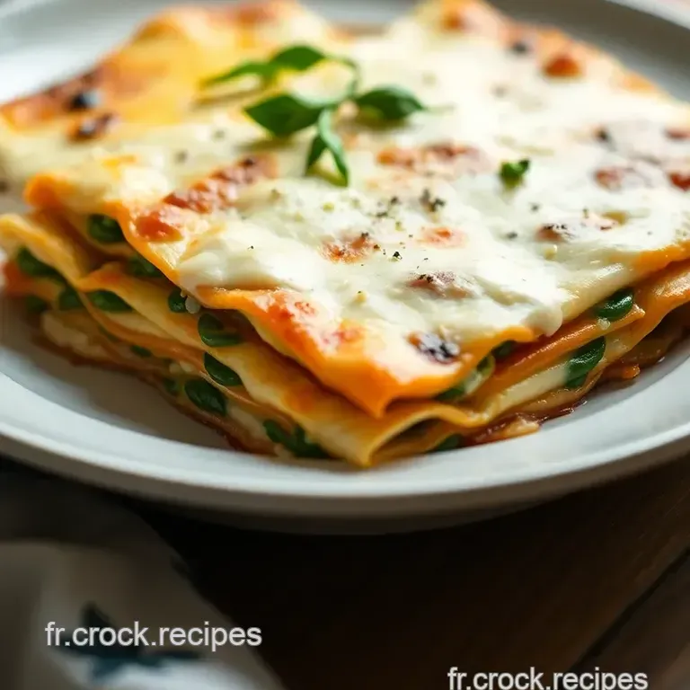 Lasagnes Aux &Eacute;pinards Et Ch&egrave;vre presentation