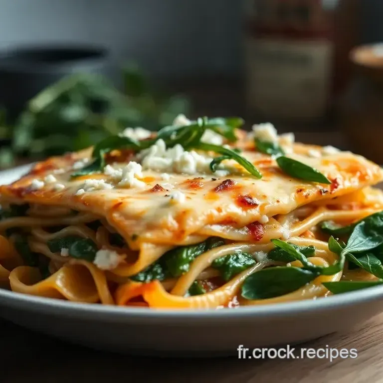 Lasagnes aux &Eacute;pinards et Ch&egrave;vre