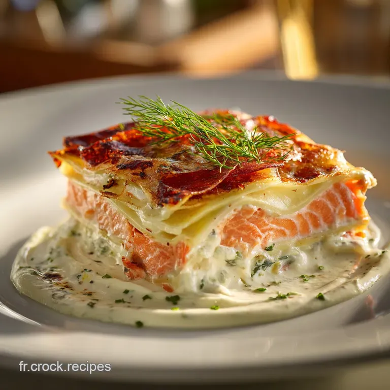Lasagnes Au Saumon Poireaux Et Ch&egrave;vre : Le Plat Familial &Eacute;l&eacute;gant Au Fromage De Ch&egrave;vre presentation