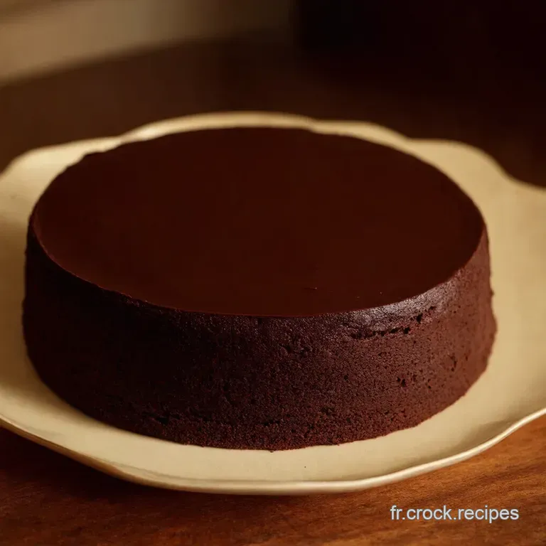 Le Classique G&acirc;teau Au Chocolat Fondant presentation