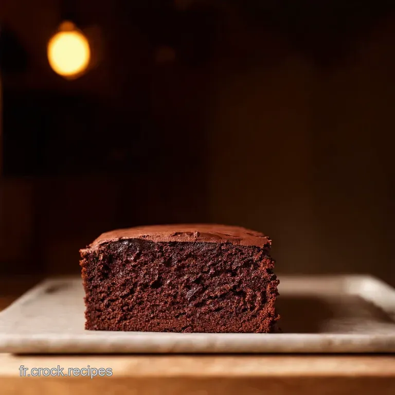 Le G&acirc;teau Au Chocolat Intense Un Classique Revisit&eacute; presentation