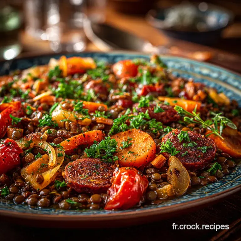 Lentilles au Chorizo et L&eacute;gumes Le Rago&ucirc;t Paysan R&eacute;confortant