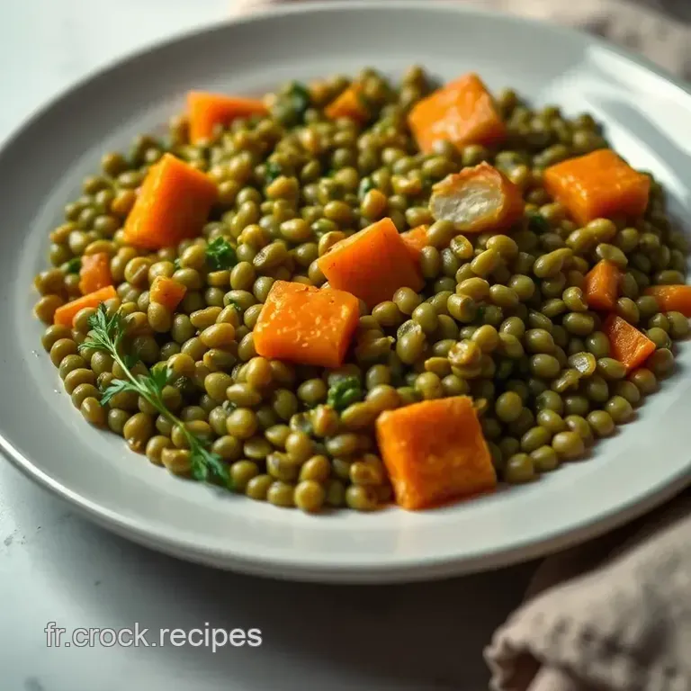 Lentilles Vertes &Agrave; La Proven&ccedil;ale : Un Plat R&eacute;confortant Et Nutritif presentation