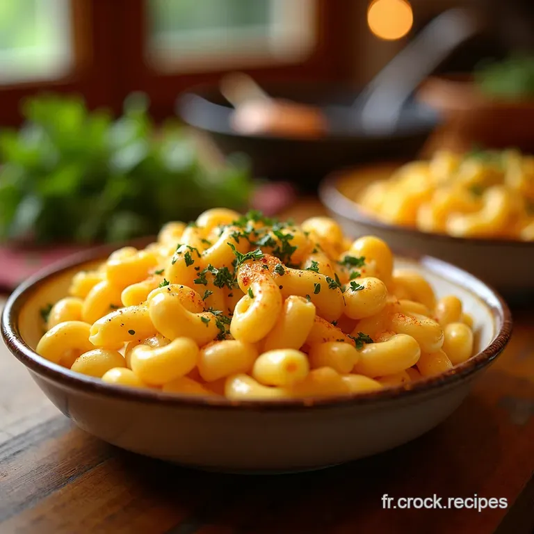 Mac and Cheese Maison Ultra Fondant Le Plaisir Coupable Parfait presentation