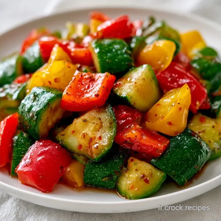 Mijot&eacute; Courgette Poivron &agrave; l Ail