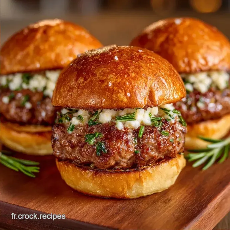 Mini Burger B&oelig;uf Maison : Moelleux et Juteux