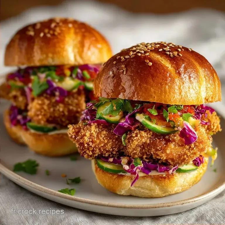 Mini Burger Poulet: Croustillant Maison