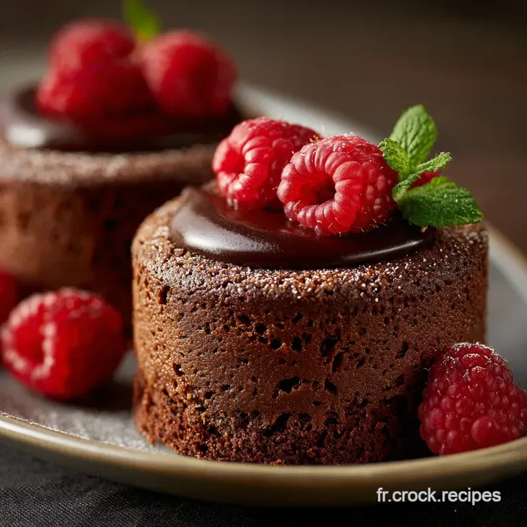 Les Petits Moelleux C&oelig;ur De Chocolat Au Yaourt Grec presentation