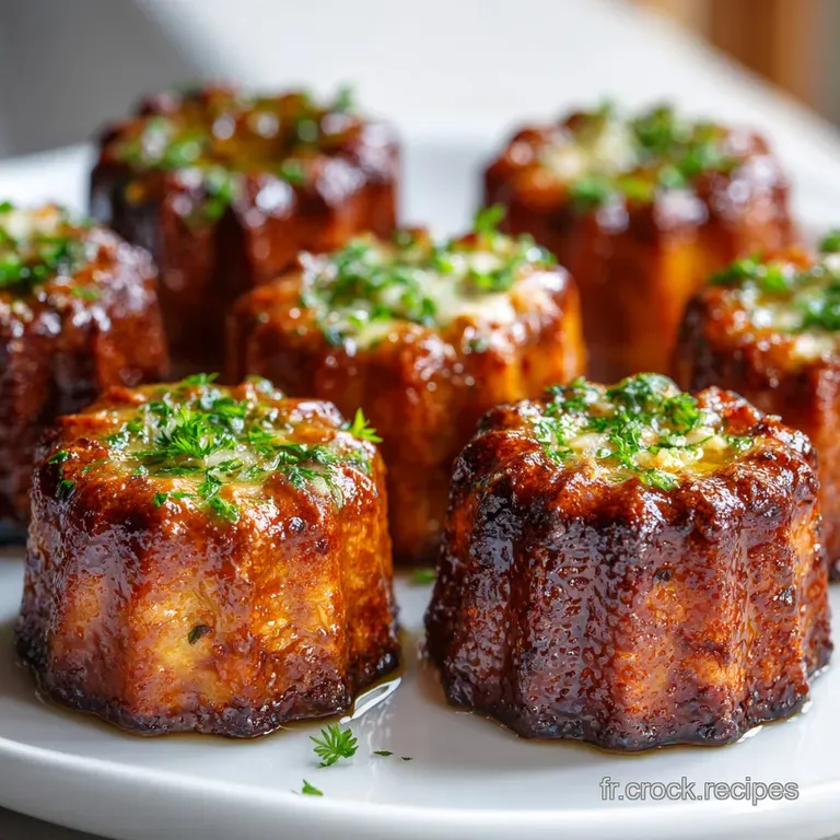 Mini Cannel&eacute;s au Thon Basilic et Citron LAp&eacute;ritif Chic de Bordeaux