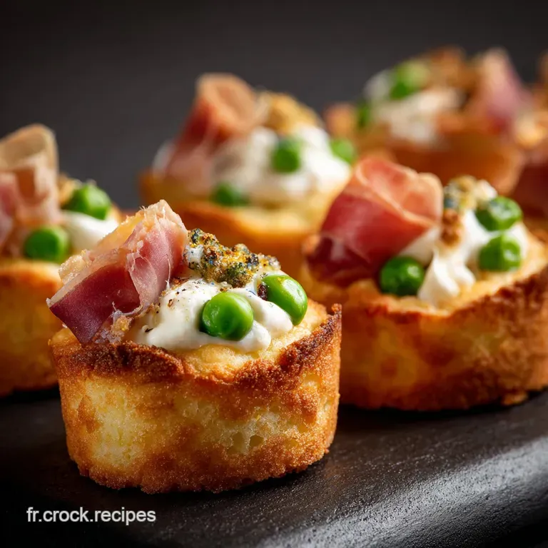 Mini Muffins Petits Pois Jambon Mozzarella Moelleux presentation