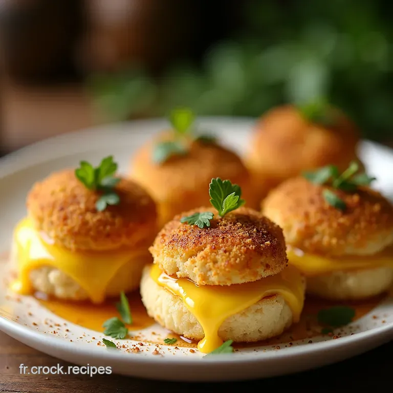 MiniCroqueMonsieur Croustillants au Comt&eacute; Truff&eacute;