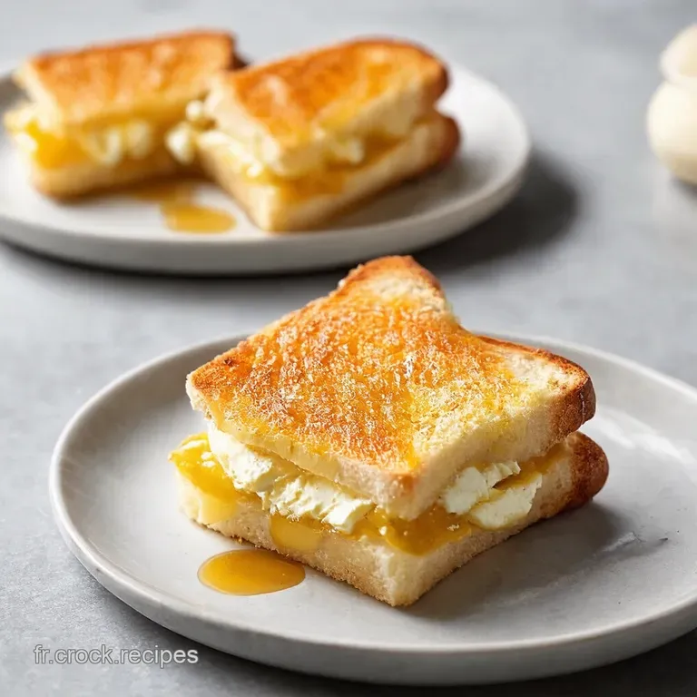 MiniCroques Monsieur au Ch&egrave;vre et Miel Truffe L&eacute;g&egrave;re