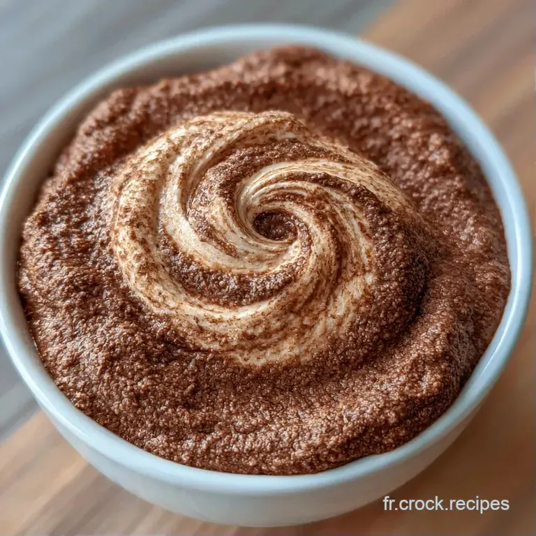 Verre &eacute;l&eacute;gant contenant une cr&egrave;me onctueuse couleur cacao, joliment dress&eacute;e avec des &eacute;clats de noix croquantes.