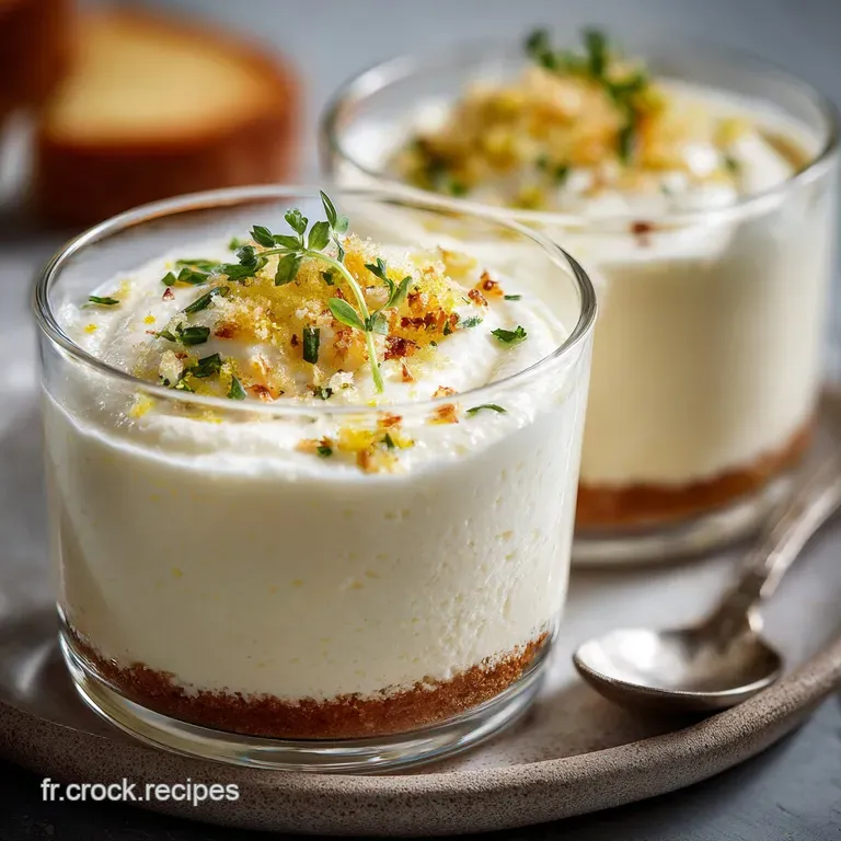 Mousse Lgre Au Fromage Blanc Le Nuage Cr&eacute;meux Frais Et Faible En Calories presentation