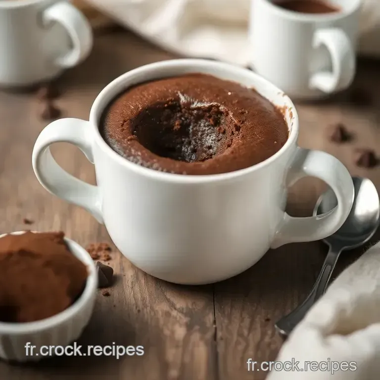 Mug Cake Au Chocolat Divin presentation