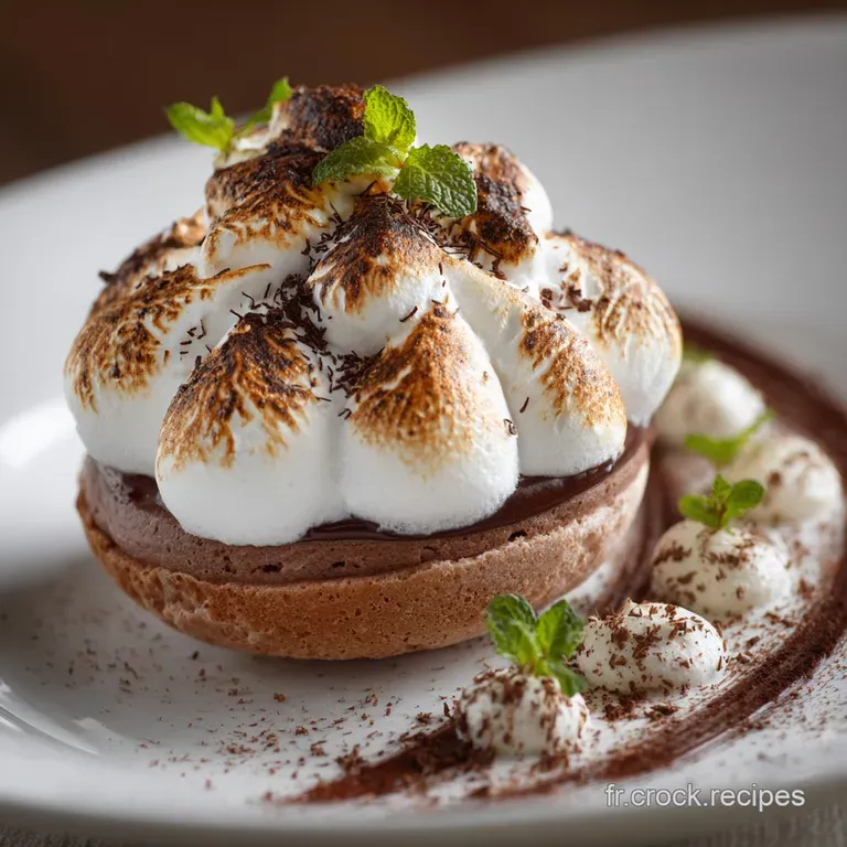 Myst&egrave;res Maison : Le Grand Dessert Chocolat Meringu&eacute; presentation