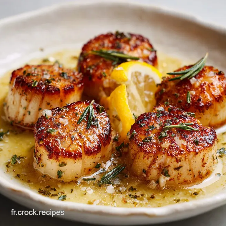 Noix de Saint-Jacques Po&ecirc;l&eacute;es au Beurre