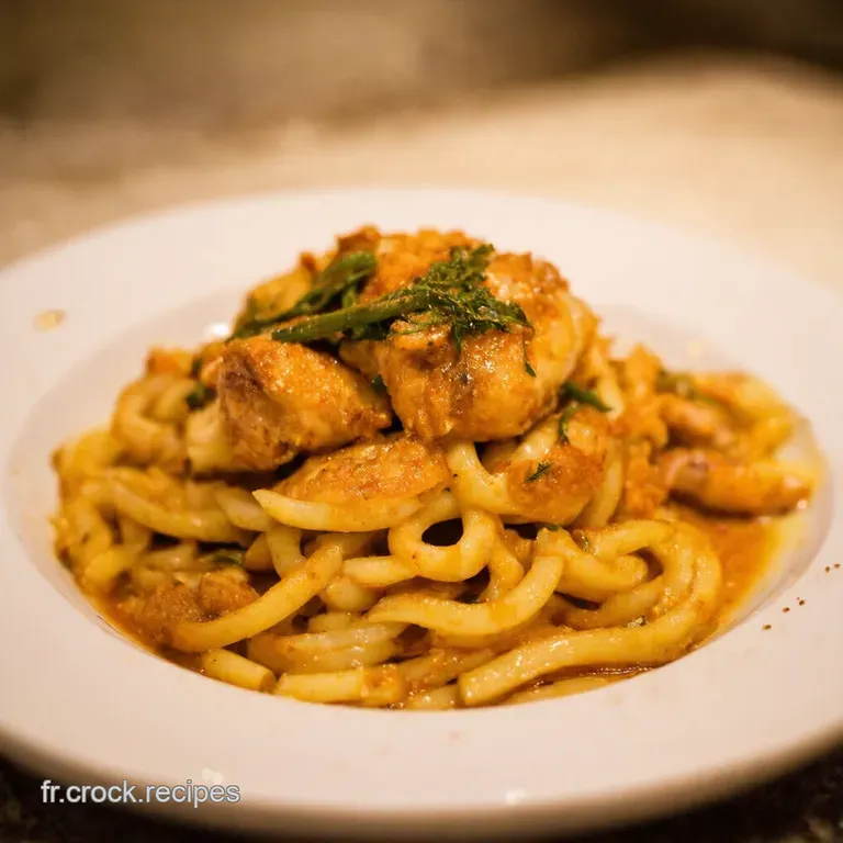 Nouilles Saut&eacute;es Au Poulet Caram&eacute;lis&eacute; presentation