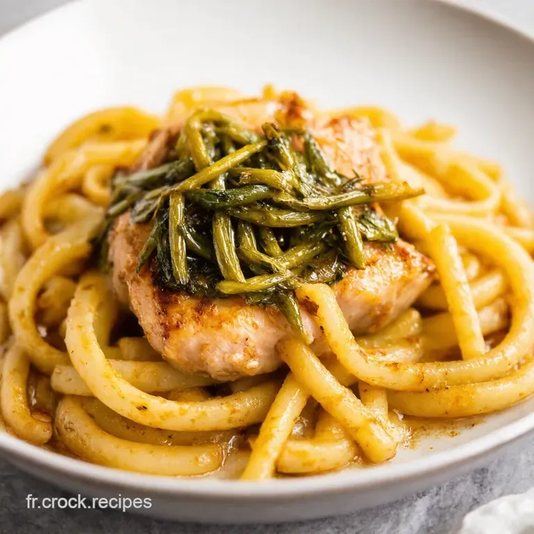 Nouilles Saut&eacute;es au Poulet Caram&eacute;lis&eacute;