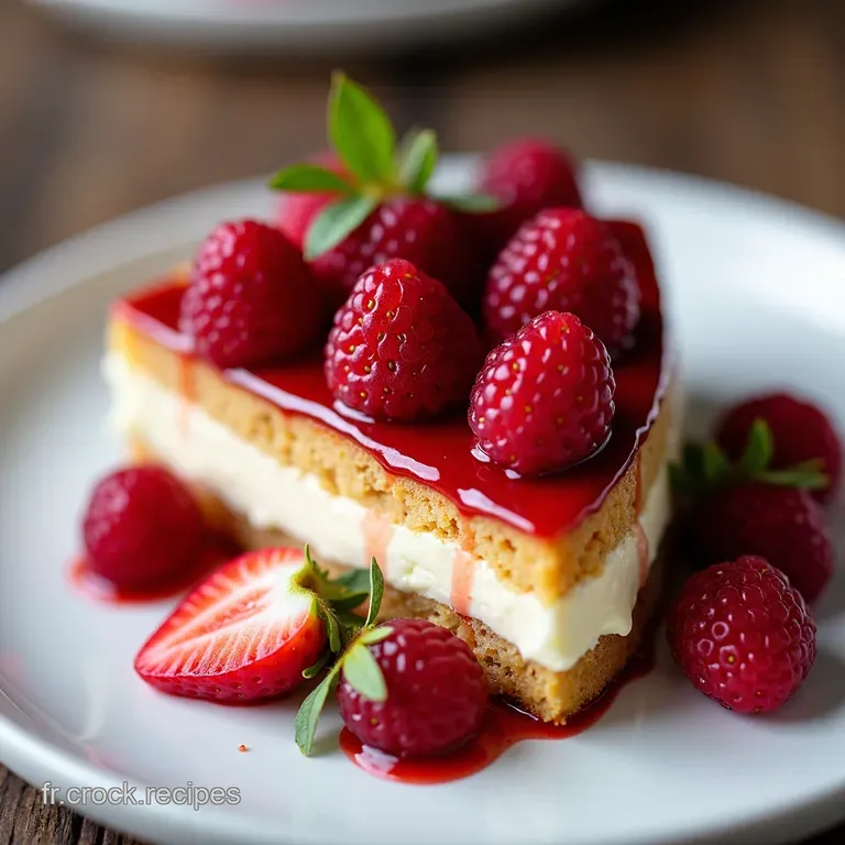 Le Chiffre dOr Number Cake Sabl&eacute; aux Fruits Rouges et Cr&egrave;me L&eacute;g&egrave;re au Fromage Frais