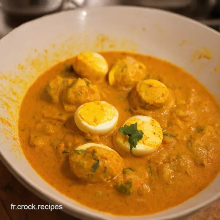 Oeufs Au Curry Fa&ccedil;on Dhaba presentation