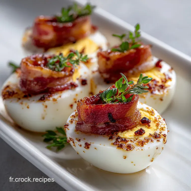 Delicate quail eggs artfully arranged on a slate plate with microgreens and edible flowers. Textural contrasts of smooth a...