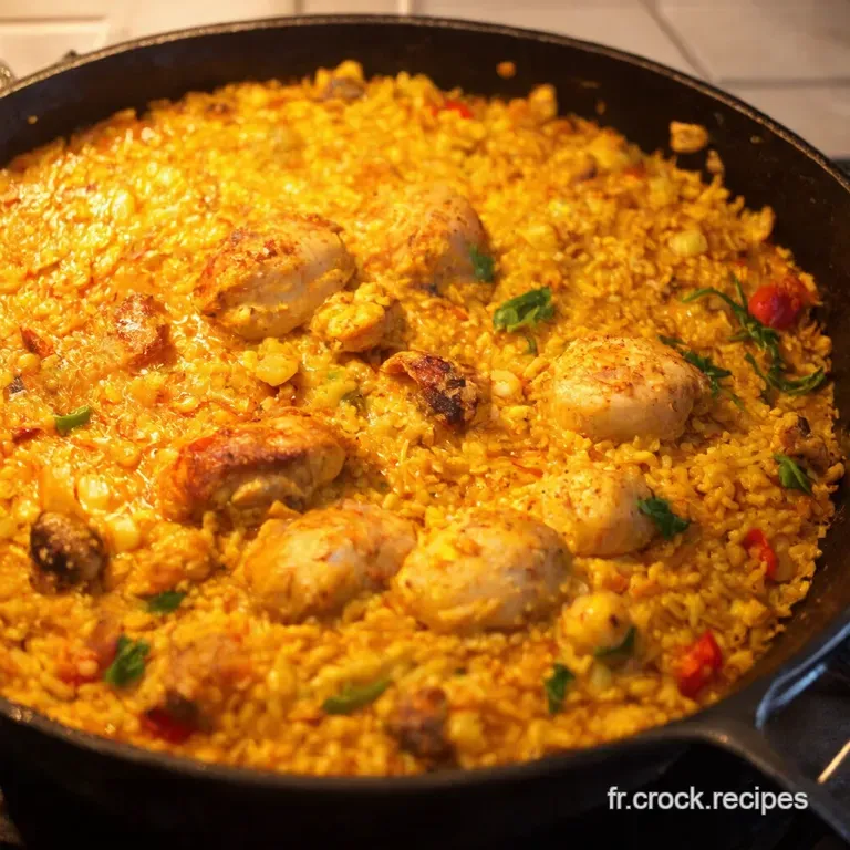 Paella Au Poulet Classique Un Air Despagne Dans Votre Cuisine presentation